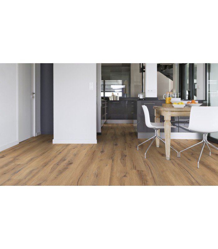 Lame PVC sol Creation 40 à coller Cedar Brown - 230 mm x 1500 mm