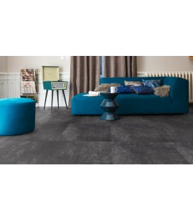 Dalle PVC sol Creation 55 à coller Fabrik Mix Dark Grey - 610 mm x 610 mm