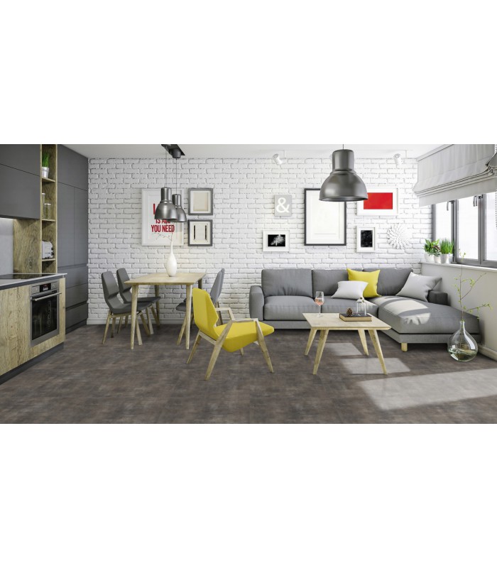 Dalle PVC sol Creation 55 Silver City - 610 mm x 610 mm