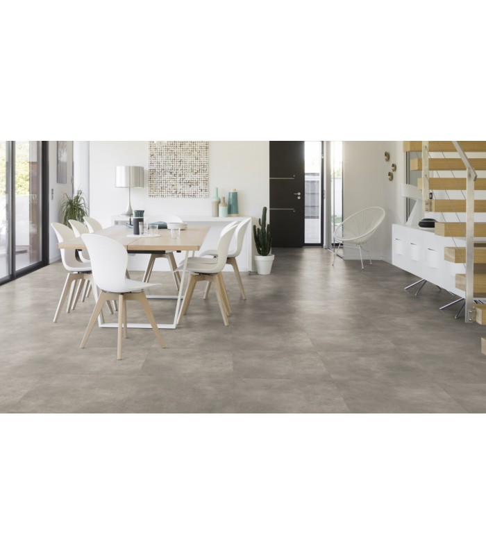 Dalle PVC sol Creation 55 Bloom Uni Taupe - 610 mm x 610 mm