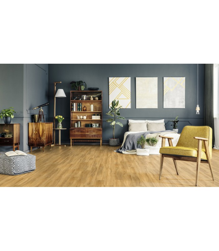 Dalle PVC sol Creation 55 Quartet Fauve - 184 mm x 1219 mm