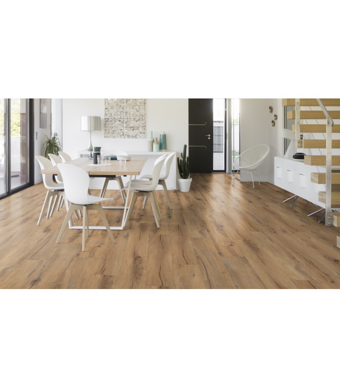 Dalle PVC sol Creation 40 Rigid Accoustic Cedar Brown - 229 mm x 1492 mm
