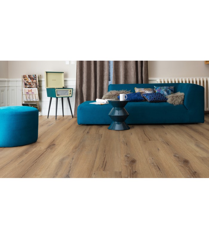 Dalle PVC sol Creation 40 Rigid Accoustic Cedar Brown - 229 mm x 1492 mm