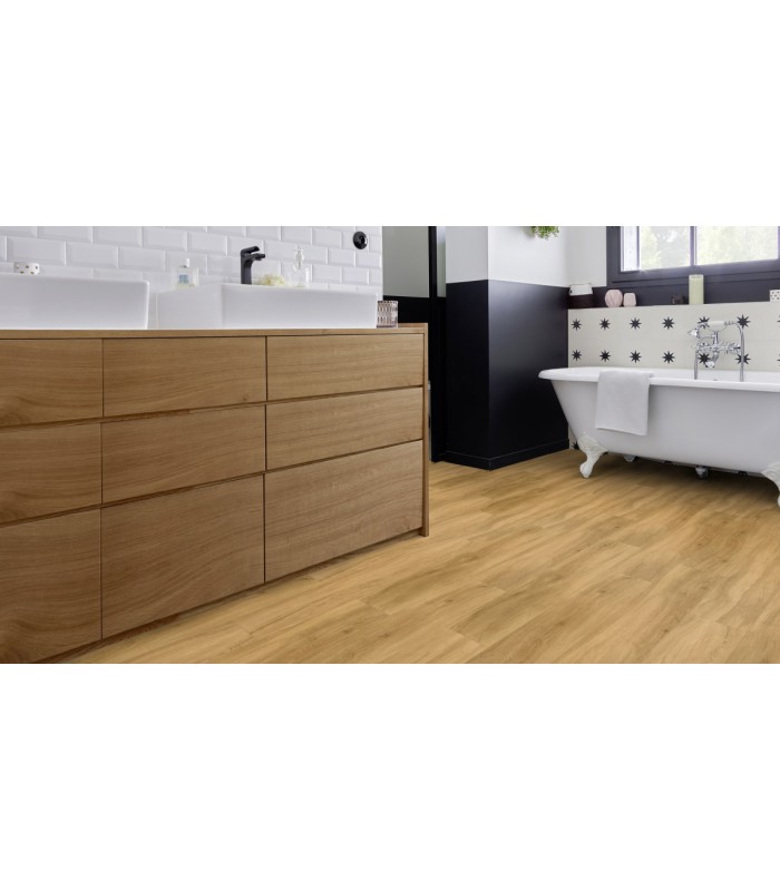 Dalle PVC sol Creation 40 Rigid Acoustic Quartet Honey - 229 mm x 1250 mm