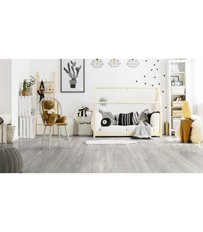 Dalle PVC sol Creation 40 Rigid Acoustic Swiss Oak Pearl - 229 mm x 1250 mm