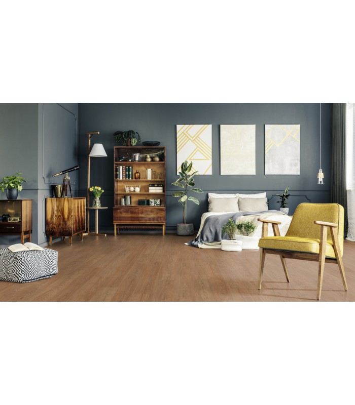 Dalle PVC sol Creation 55 Rigid Acoustic Lounge Oak Chestnut - 225 mm x 1524 mm