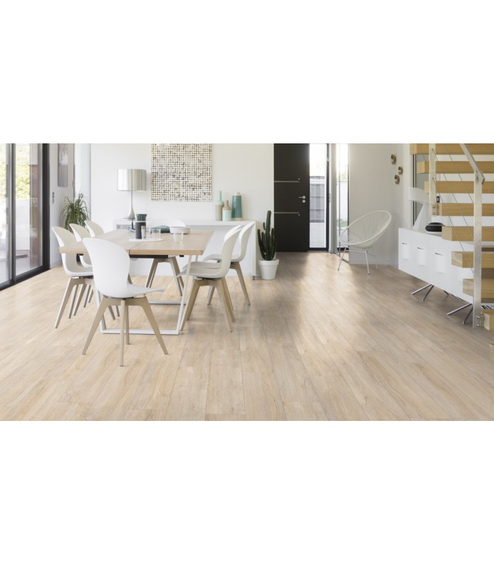 Dalle PVC sol Creation 55 Rigid Acoustic Swiss Oak Beige - 177 mm x 1219 mm