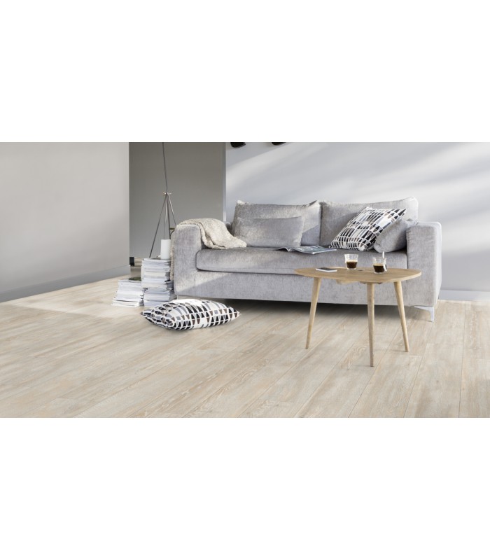 Dalle PVC sol Creation 55 Rigid Acoustic White Lime - 177 mm x 1219 mm