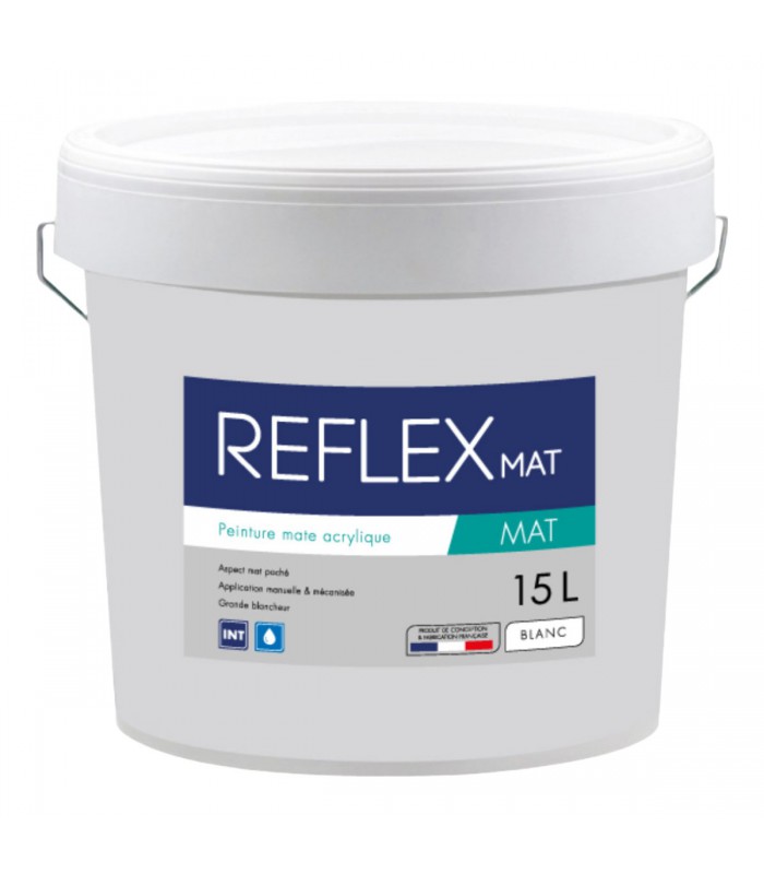 Krome Reflex Mat – Peinture Acrylique Murs et Plafonds – Intérieur - 15 L