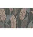 PAPIER PEINT SANS PVC FEUILLAGE NOIR - 4EARTH - MELISSA - 10,05 X 0,53M