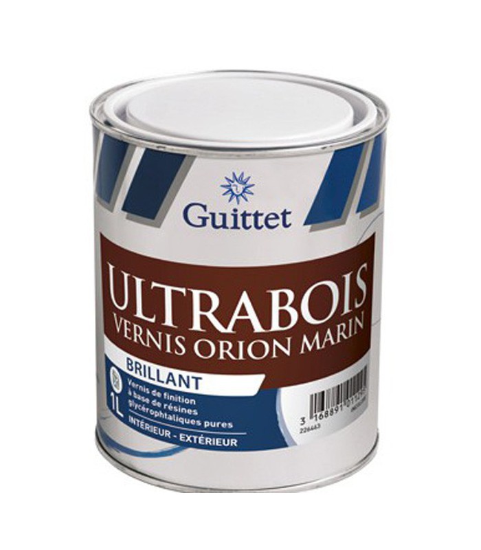 Guittet Ultrabois Vernis Orion Marin Boiseries Intérieures et Extérieures - Transparent
