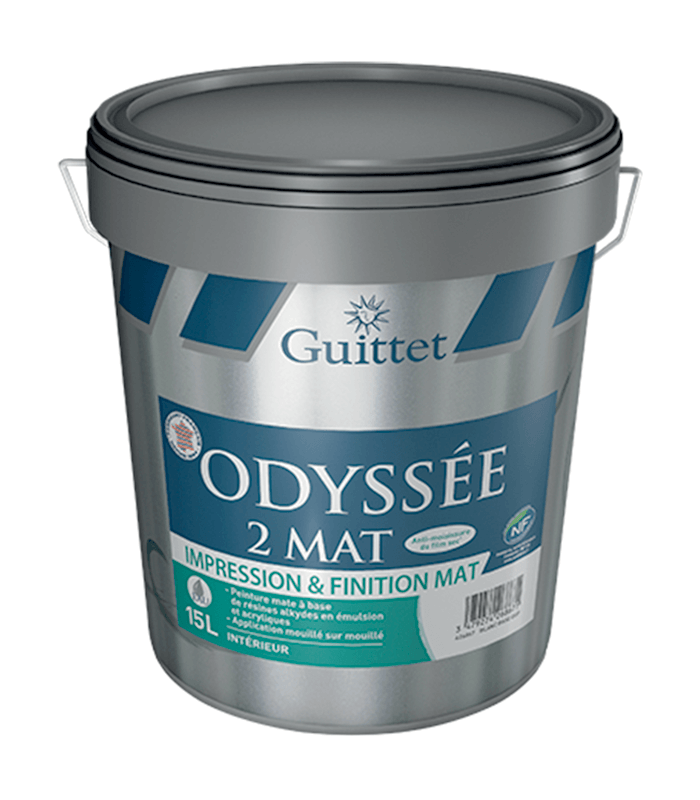 Guittet Odyssée 2 Mat Peinture Impression et Finition Murs et Plafonds anti moisissures