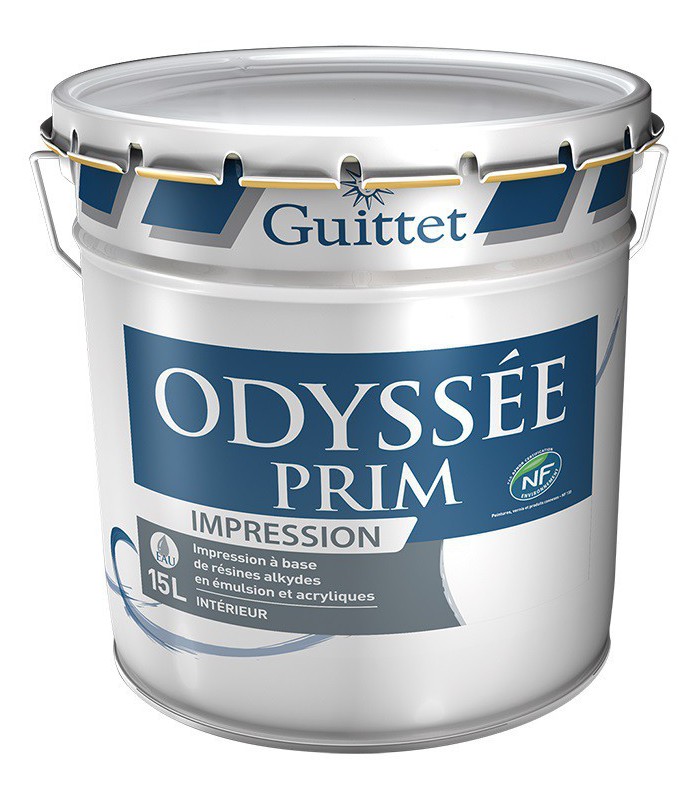 Guittet Odyssée Prim Peinture d'Impression Murs Plafonds et Boiseries - Intérieur - Blanc