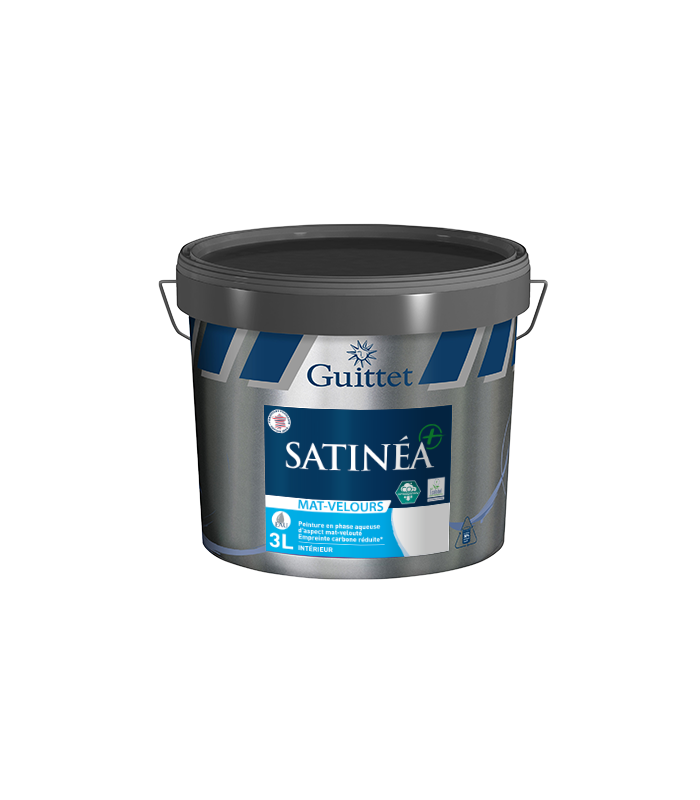 Guittet Satinea + Mat Velours Bas Carbone Décoration Murs - Intérieur