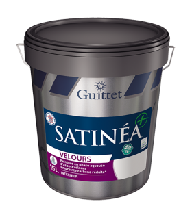 Guittet Satinea + Velours Bas Carbone Peinture Murs - Intérieur