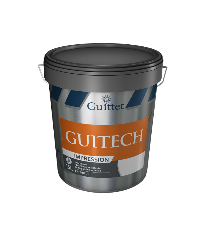 Guittet Guitech Peinture d'Impression Façade Opacifiante et Isolante - Blanc - 15L