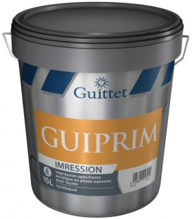 Guittet Guiprim Peinture d'Impression Façade Opacifiante Acrylique - Blanc -15L