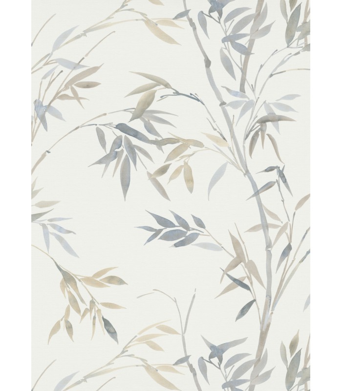 Papier peint Erismann, Collection Martinique - Intissé grainé, Décor : PASSION BLANC