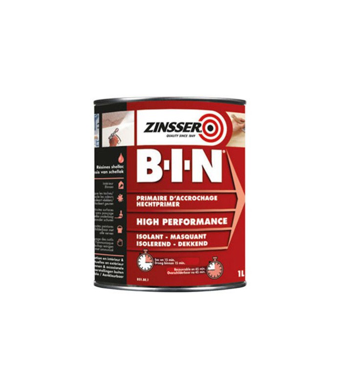 Primaire d'accrochage Isolant taches Zinsser BIN