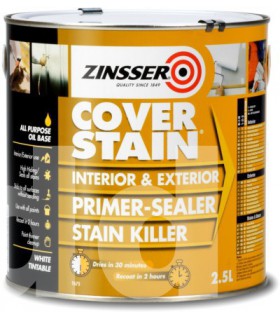 Primaire isolant avant peinture Zinsser Cover Stain blanc Primaire isolant avant peinture Zinsser Cover Stain blanc