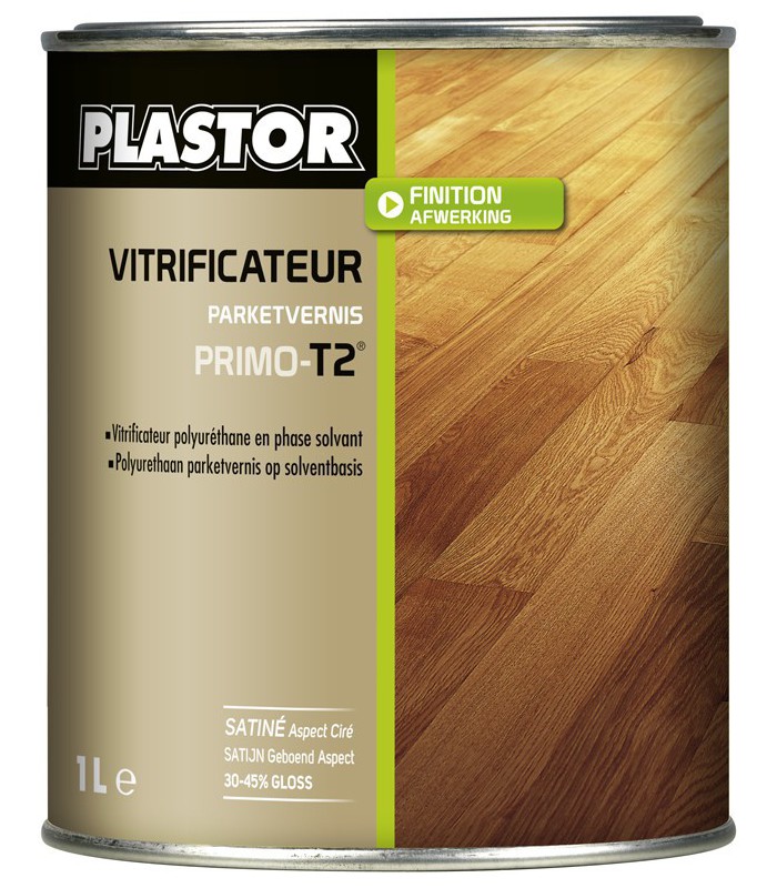 Plastor Vitrificateur polyuréthane Primo -T2- Satiné Aspect Ciré