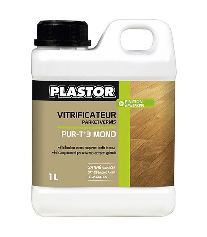 Plastor Vitrificateur Monocomposant Pur -T3- Mono Satiné - Aspect Ciré