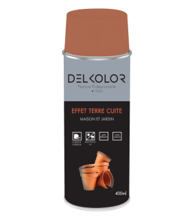 Delkolor Peinture effet terre cuite en aérosol 400 ml