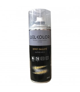 Delkolor Peinture en Aérosol Effet Pailleté 400ml