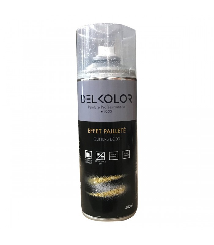 Delkolor Peinture en Aérosol Effet Pailleté 400ml