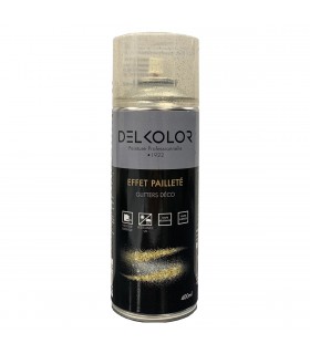Delkolor peinture en aérosol effet pailleté 400 ml