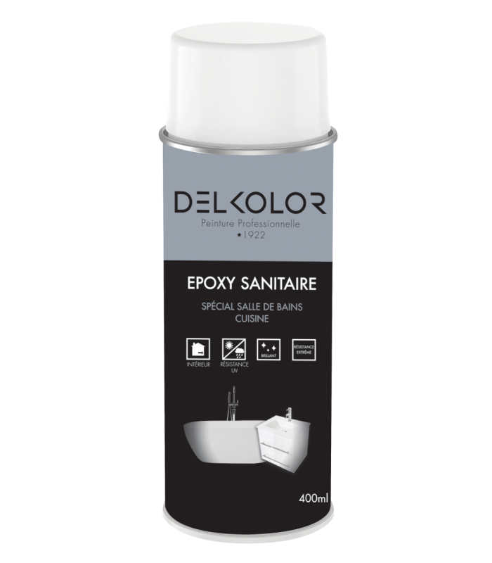 Delkolor Peinture Epoxy Sanitaire Blanc - 400ml