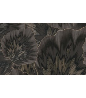 PAPIER PEINT INTISSE BLISS NOIR - SPOTLIGHT 2 - 10,05 X 0,53M