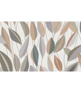 PAPIER PEINT INTISSE FOLIAGE VERT GREGE - GENTLE - 10,05 X 0,53M