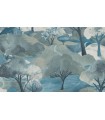PAPIER PEINT INTISSE VIEW VERT BLEU - GENTLE - 10,05 X 0,53M