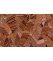 PAPIER PEINT INTISSE SERENADE TERRACOTTA - ELLE DECORATION 4 - 10,05 X 0,53M