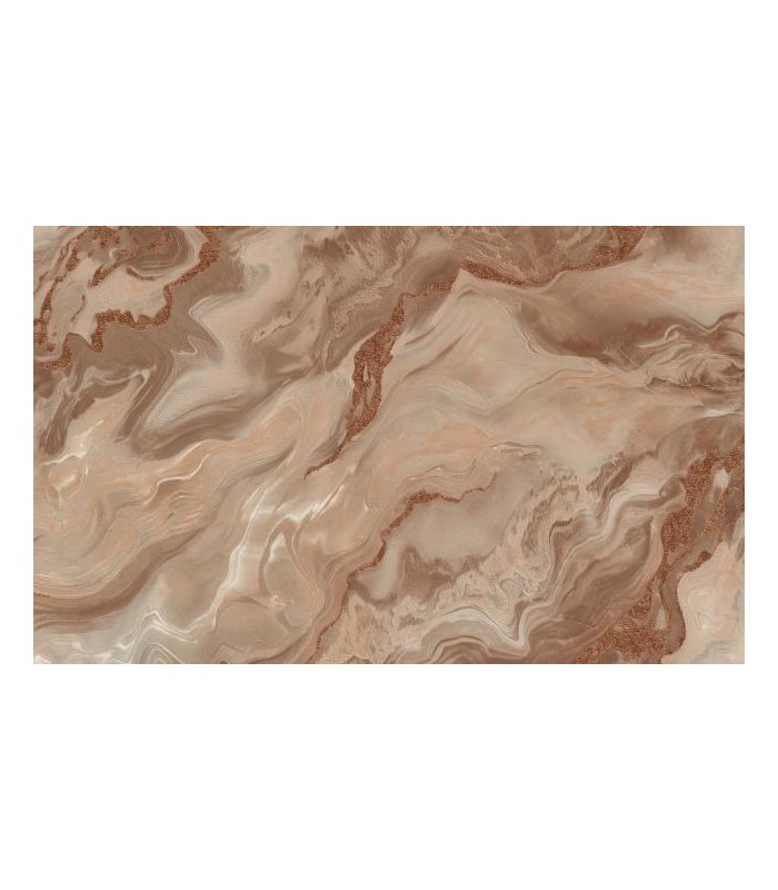 PAPIER PEINT INTISSE MYSTIC TERRACOTTA - ELLE DECORATION 4 - 10,05 X 0,53M