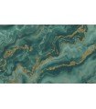 PAPIER PEINT INTISSE MYSTIC VERT EAU - ELLE DECORATION 4 - 10,05 X 0,53M