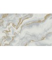 PAPIER PEINT INTISSE MYSTIC BLANC GRIS OR - ELLE DECORATION 4 - 10,05 X 0,53M