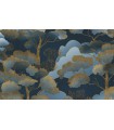 PAPIER PEINT INTISSE GOLDEN GROVE BLEU - ELLE DECORATION 4 - 10,05 X 0,53M