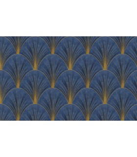 PAPIER PEINT INTISSE AVANTGARDE BLEU - ELLE DECORATION 4 - 10,05 X 0,53M