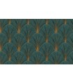 PAPIER PEINT INTISSE AVANTGARDE VERT EAU - ELLE DECORATION 4 - 10,05 X 0,53M