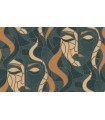PAPIER PEINT INTISSE MORETTA VISAGE VERT EAU - ELLE DECORATION 4 - 10,05 X 0,53M