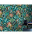 Papier peint Erismann, Collection Martinique - Intissé grainé, Décor : BAMBOU TON MARRON