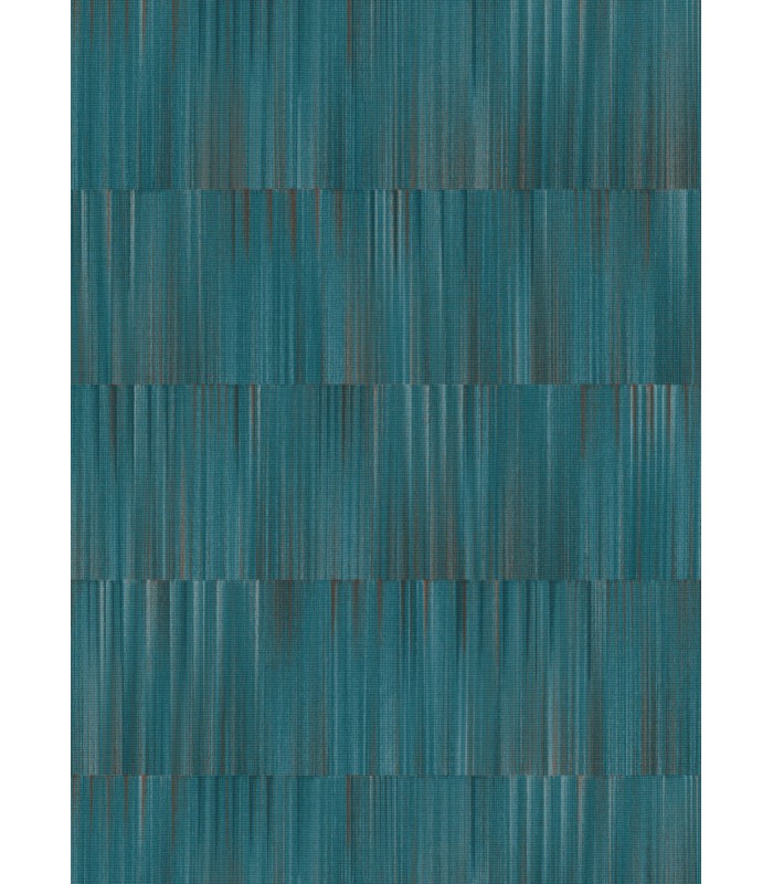 Papier peint Erismann, Collection Martinique - Intissé grainé, Décor : EXOTIC BLEU TURQUOISE