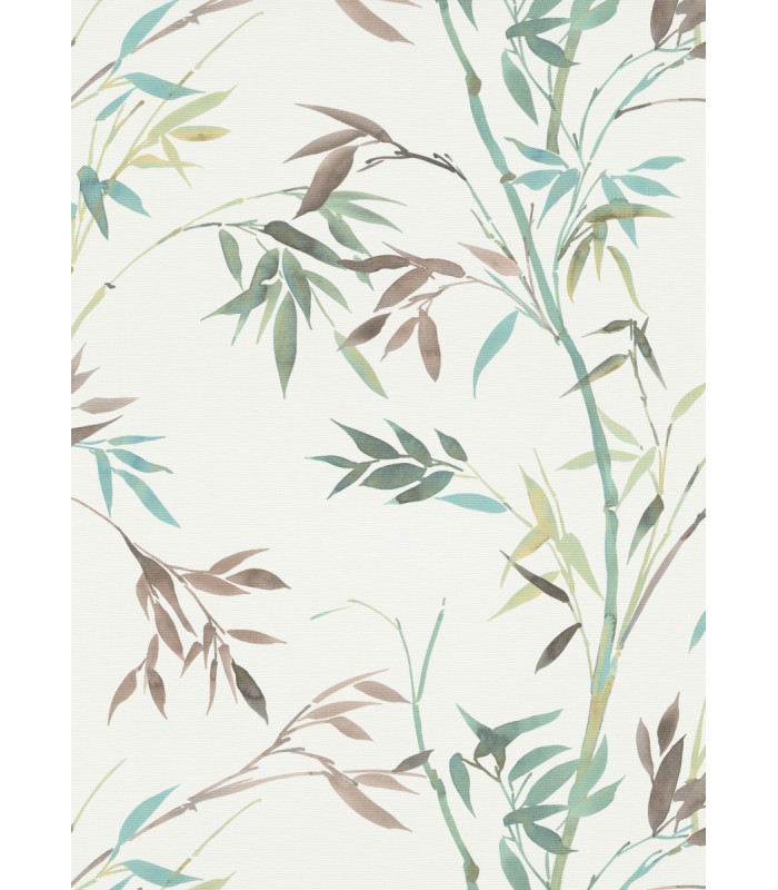 Papier peint Erismann, Collection Martinique - Intissé grainé, Décor : EXOTIC BLEU FONCE