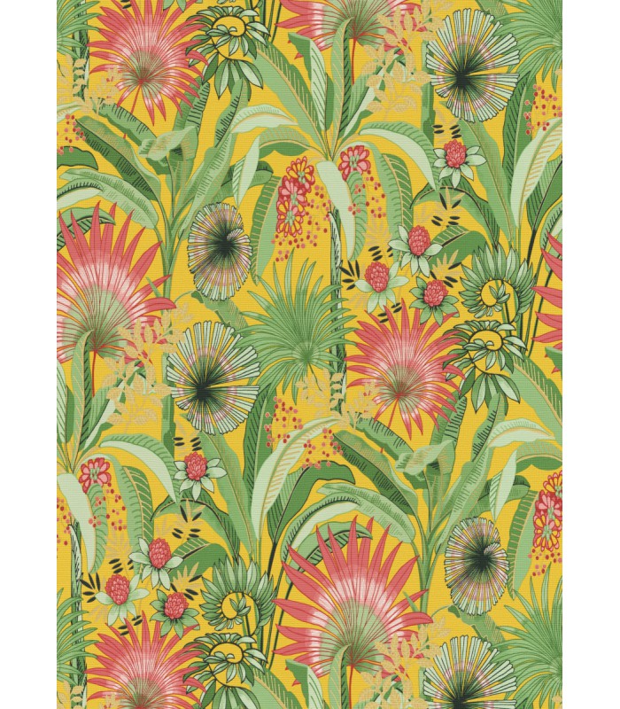 Papier peint Erismann, Collection Martinique - Intissé grainé, Décor : PASSION BEIGE