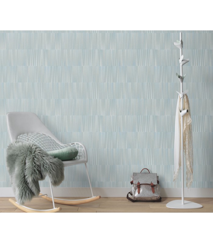 Papier peint Erismann, Collection Martinique - Intissé grainé, Décor : HARMONY BLEU