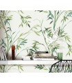 Papier peint Erismann, Collection Martinique - Intissé grainé, Décor : HARMONY BLANC
