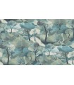 PAPIER PEINT INTISSE GR VIEW VERT BLEU - GENTLE - 10 X 1,06M
