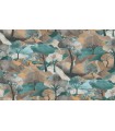 PAPIER PEINT INTISSE GR VIEW BLEU TERRACOTTA - GENTLE - 10 X 1,06M